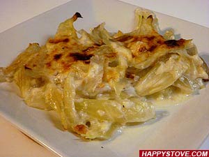 Oven Baked Fennel in Bechamel Sauce - By happystove.com