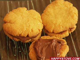 Nutella Shortbread Cookie Sandwiches