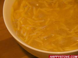 Orzo and Beef Broth Soup - By happystove.com